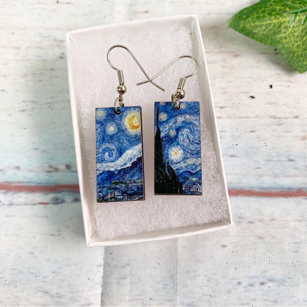 *New In Box* Van Gogh Starry Night Earrings